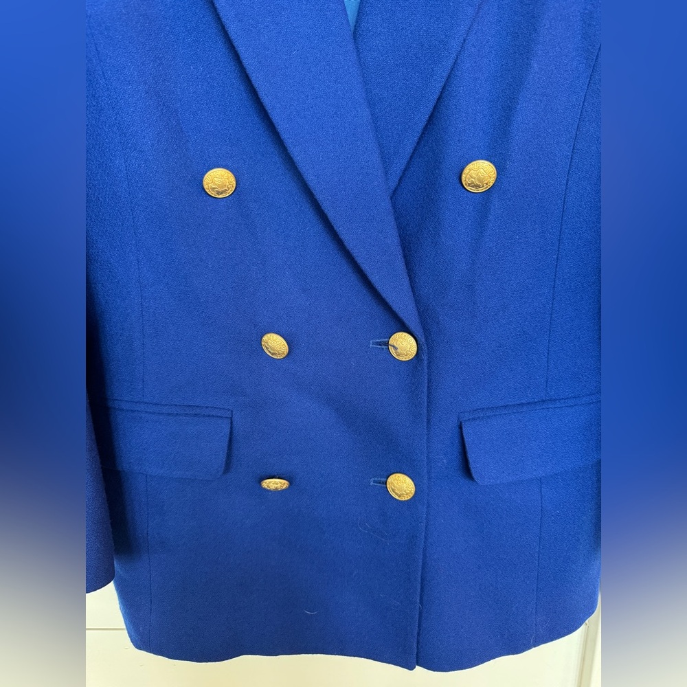 Pendleton Double Breasted Black 100% Virgin Wool … - image 3